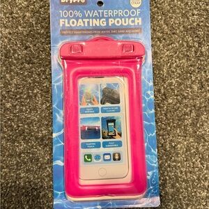 NIB - 100% Waterproof Floating Pouch - Pink